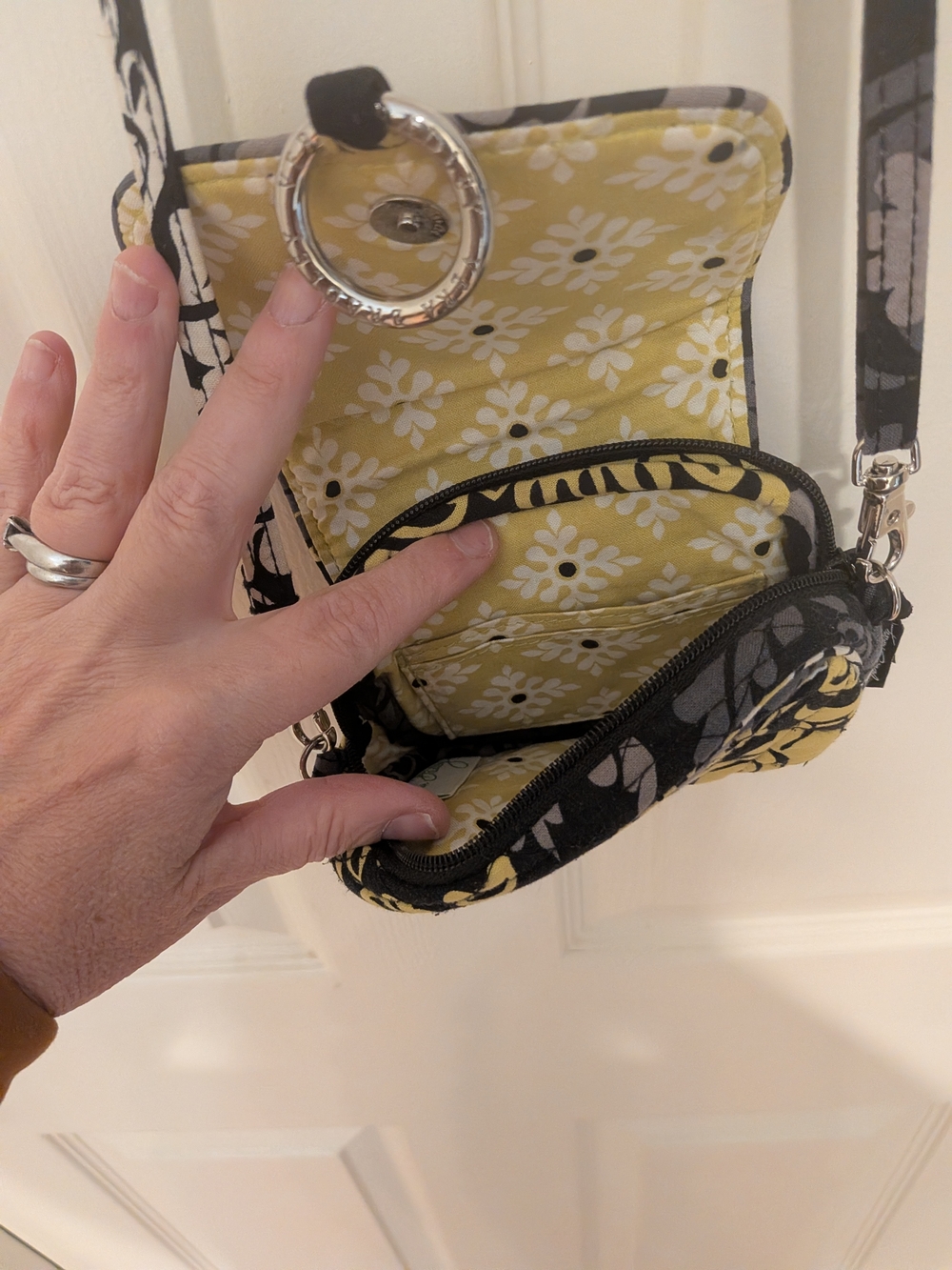 Vera Bradley Crossbody Purse, Retired Baroque Pattern